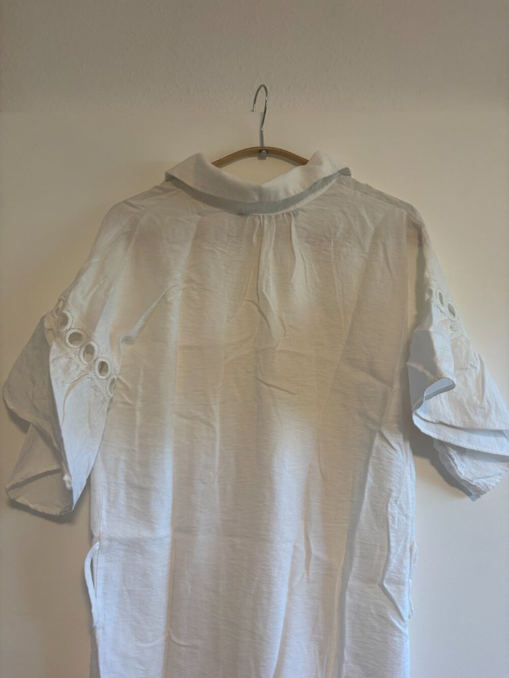Zara casual midi shirt dress with loose patterned sleeves - Picture 5 of 5